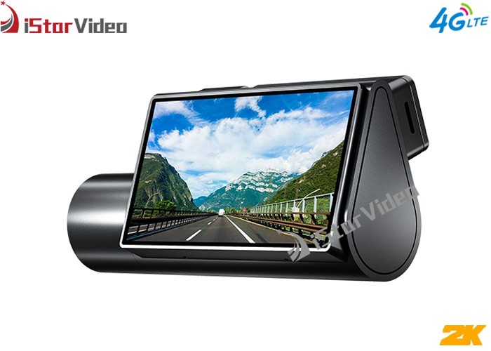4G 2K LTE Dash Cam with Remote Live View Monitor, GPS Tracking, SOS Alarm, Anti-theft Alarm, Full Time Parking Guard