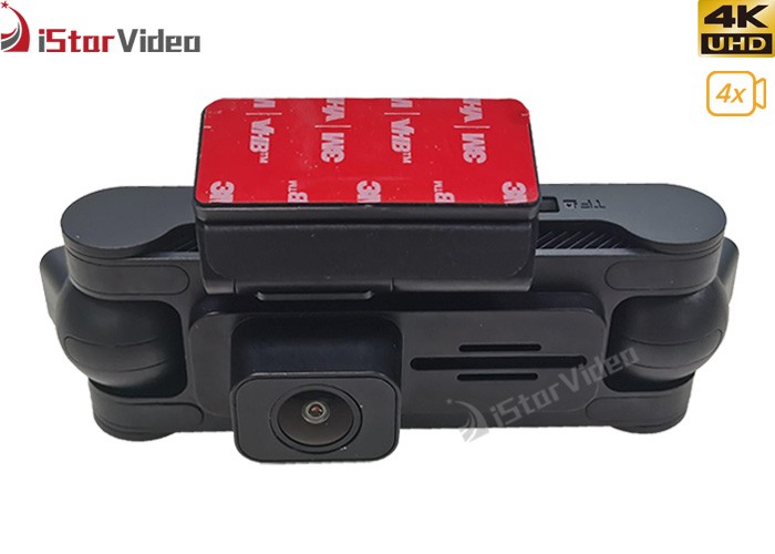 4Cams WiFi 2160P Dash Camera, 4CH, 3”IPS Screen, 24 Hours Parking Mode, G-Sensor, GPS, Night Vision, Loop Recording, Support 256GB Max