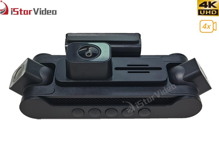 4Cams WiFi 2160P Dash Camera, 4CH, 3”IPS Screen, 24 Hours Parking Mode, G-Sensor, GPS, Night Vision, Loop Recording, Support 256GB Max