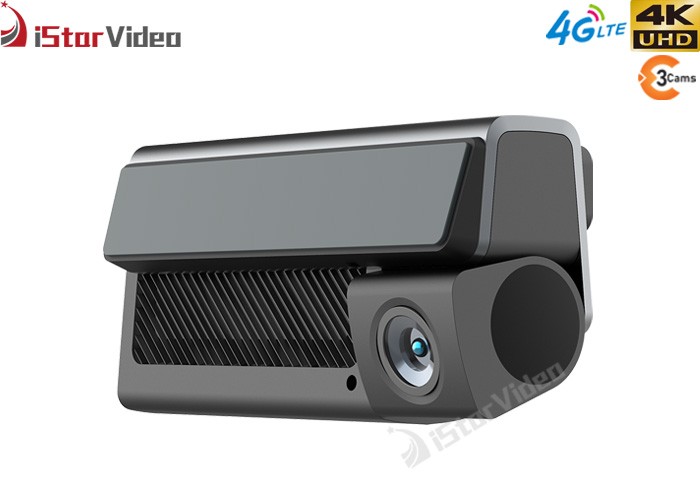4G LTE 4K Dash Cam 3 Cams UHD 2160P WDR Live Video 24h Remote Monitoring with Sony IMX415 Sensor WiFi GPS Parking Mode