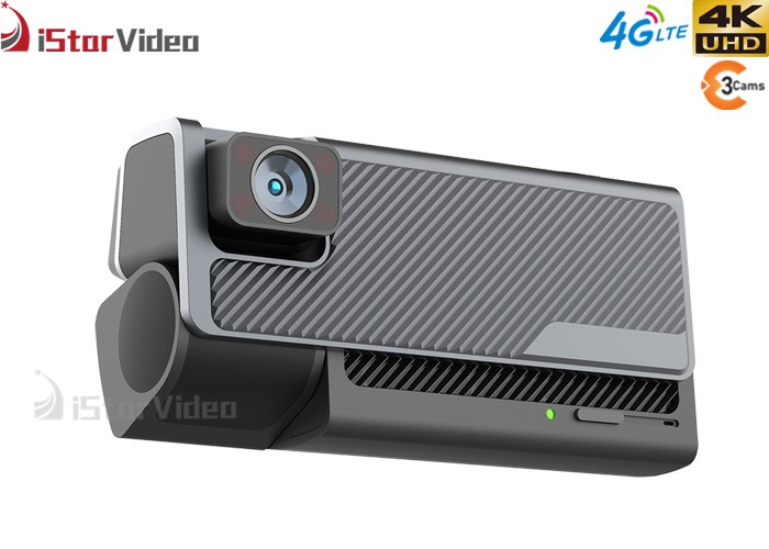 4G LTE 4K Dash Cam 3 Cams UHD 2160P WDR Live Video 24h Remote Monitoring with Sony IMX415 Sensor WiFi GPS Parking Mode