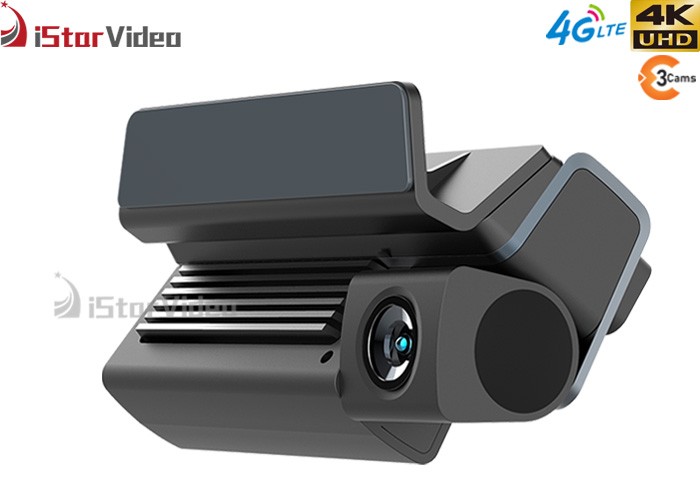 4G LTE 4K Dash Cam 3 Cams UHD 2160P WDR Live Video 24h Remote Monitoring with Sony IMX415 Sensor WiFi GPS Parking Mode