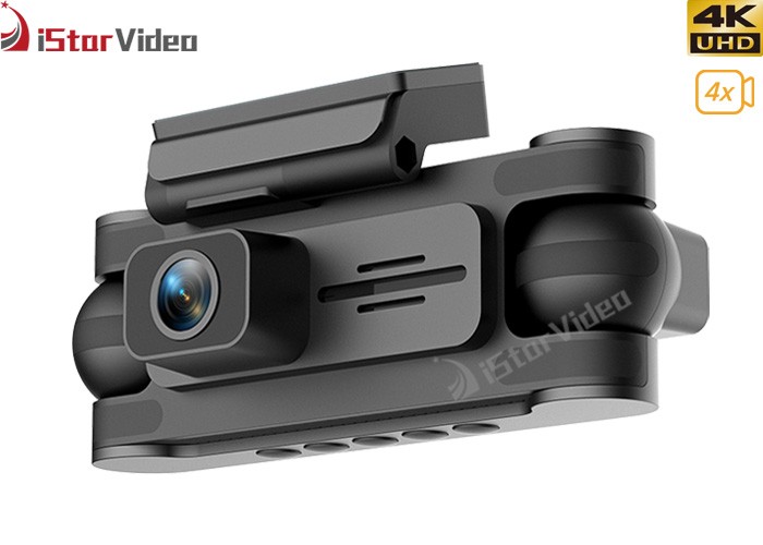 4Cams WiFi 2160P Dash Camera, 4CH, 3”IPS Screen, 24 Hours Parking Mode, G-Sensor, GPS, Night Vision, Loop Recording, Support 256GB Max